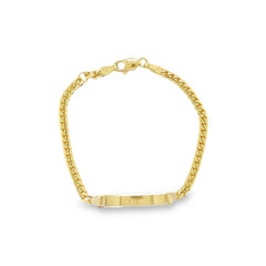Jai's 14K Yellow Gold Baby Cuban Curb ID Chain Bracelet - 6"