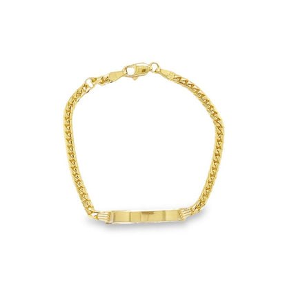 Jai's 14K Yellow Gold Baby Cuban Curb ID Chain Bracelet - 6"