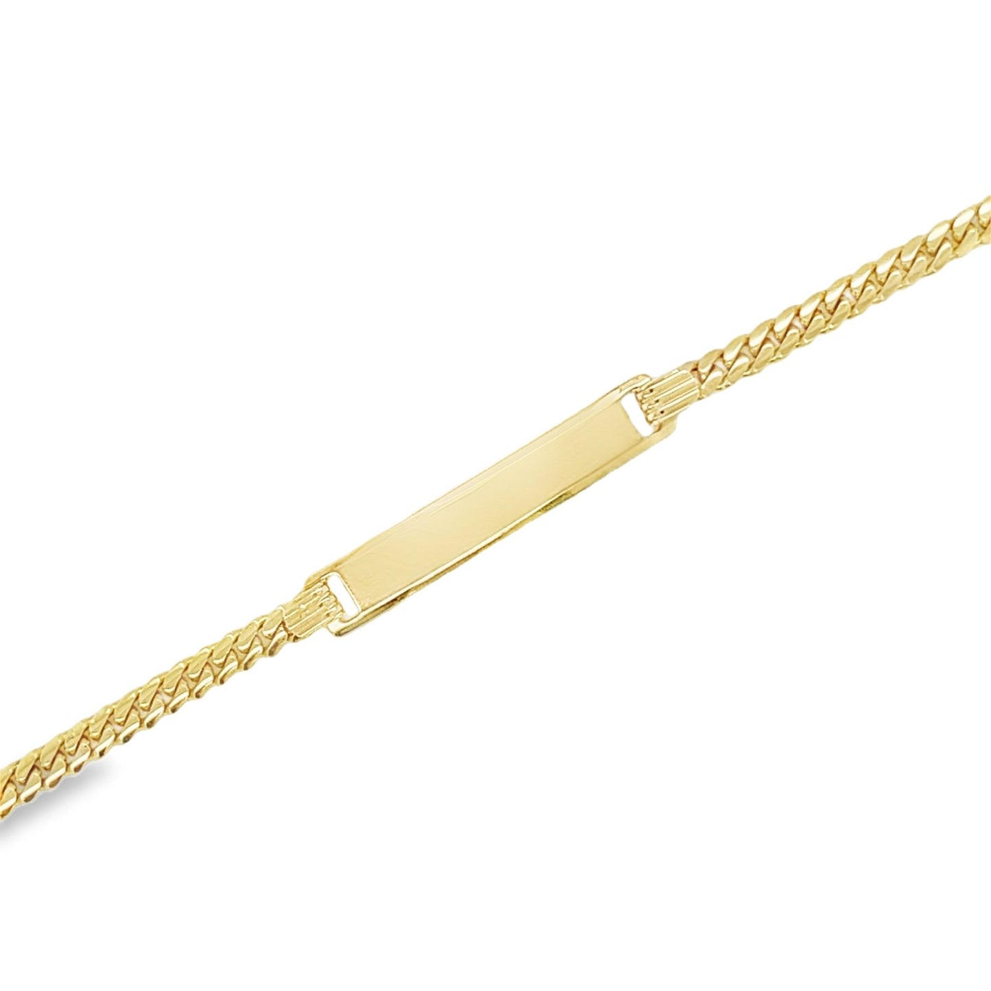 Jai's 14K Yellow Gold Baby Cuban Curb ID Bracelet - 6"