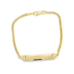 Jai's 14K Yellow Gold Baby ID Miami Cuban Curb Chain Bracelet