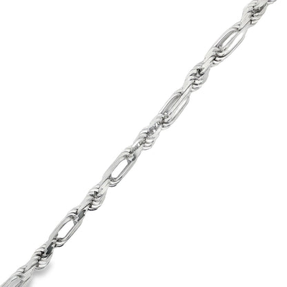 Jai's Sterling Silver Thick Rope Chain Bracelet