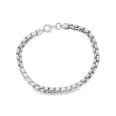 Jai's Sterling Silver Thick Box Chain Bracelet