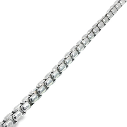 Jai's Sterling Silver Thick Box Chain Bracelet