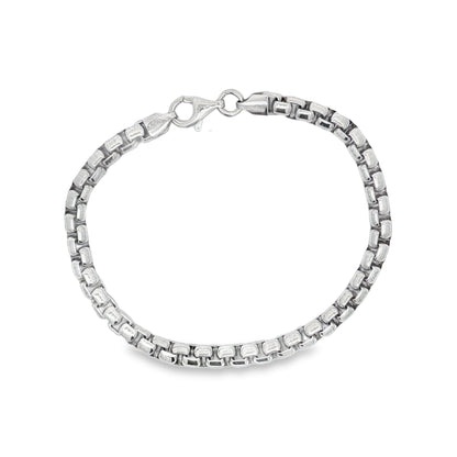 Jai's Sterling Silver Thick Box Chain Bracelet