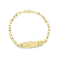 Jai's 14K Yellow Gold Baby ID Curb Chain Bracelet
