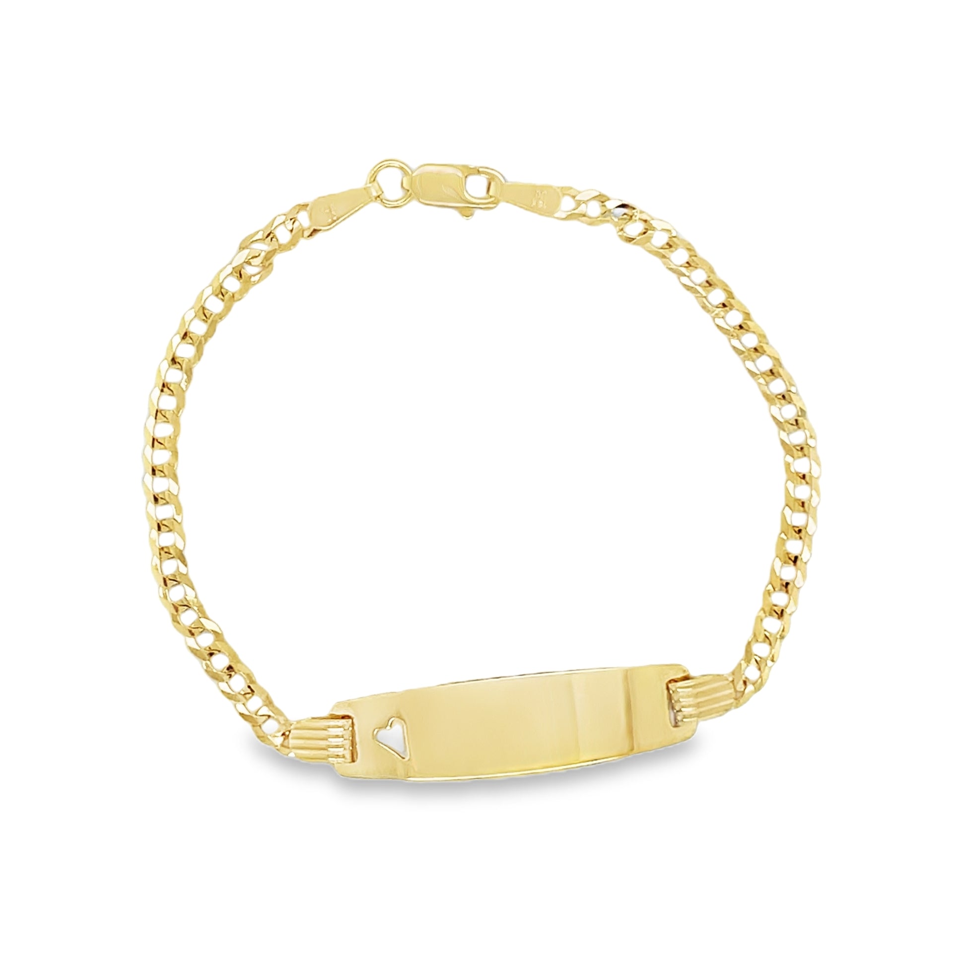 Jai's 14K Yellow Gold Baby ID Curb Chain Bracelet – Jai's Turks