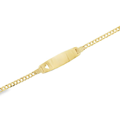 Jai's 14K Yellow Gold Baby ID Curb Chain Bracelet