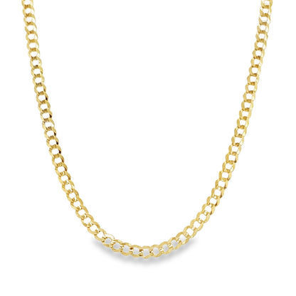 Jai's 14K Yellow Gold Flat Fine Curb Chain