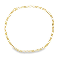 Jai's 14K Yellow Gold Petite Curb Chain Anklet