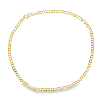 Jai's 14K Yellow Gold Petite Curb Chain Anklet