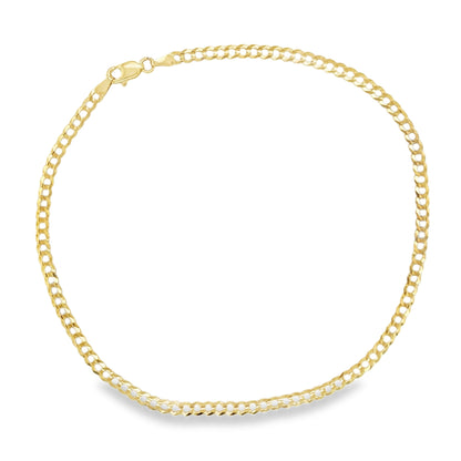 Jai's 14K Yellow Gold Petite Curb Chain Anklet