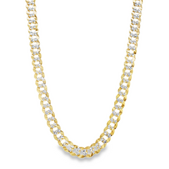 Jai's 14K Two-tone Diamond-cut Curb Chain