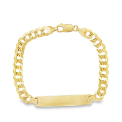 Jai's 14K Yellow Gold Italian Cuban Curb ID Chain Bracelet - 7.5"