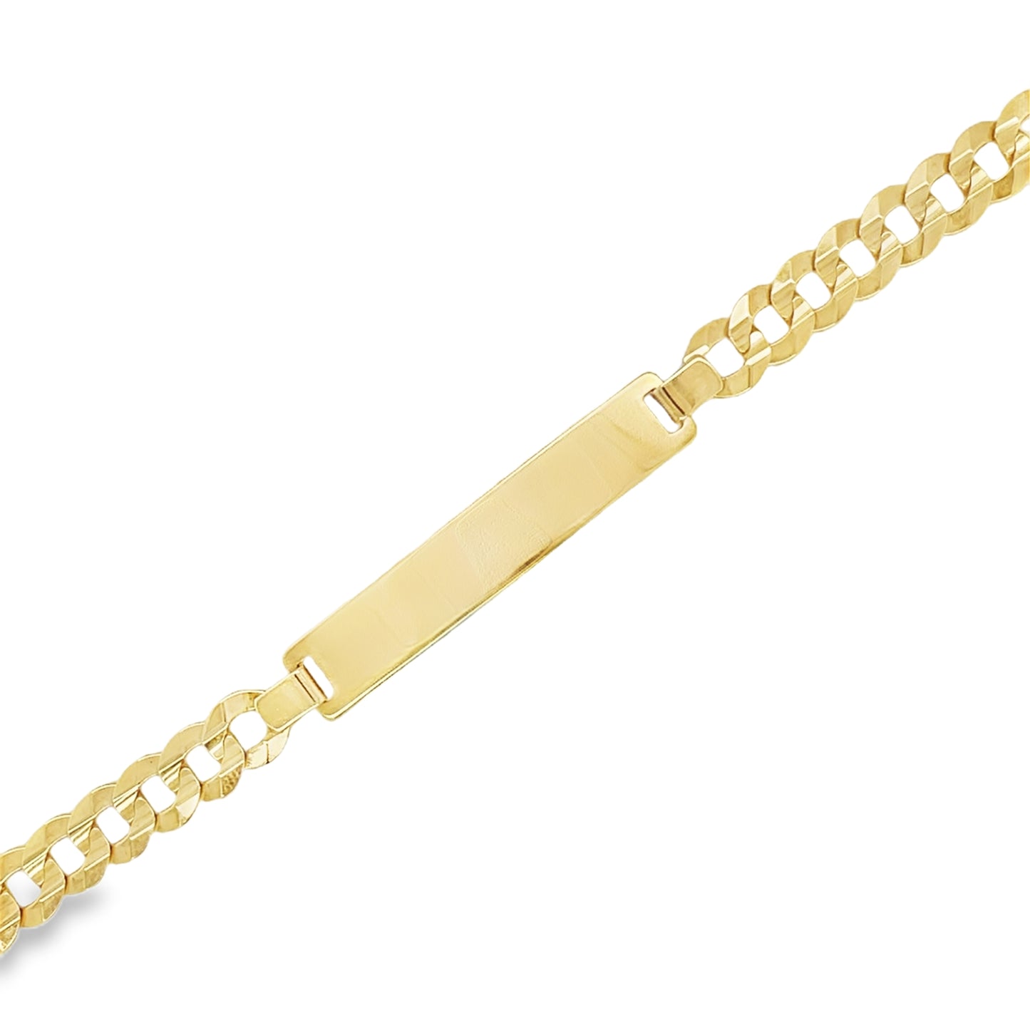 Jai's 14K Yellow Gold Italian Cuban Curb ID Chain Bracelet - 7.5"