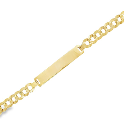 Jai's 14K Yellow Gold Italian Cuban Curb ID Chain Bracelet - 7.5"
