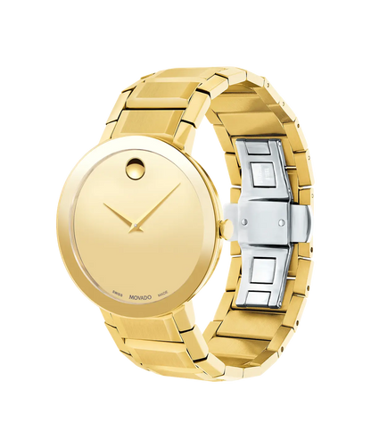 Movado's Sapphire with Gold-tone Museum Dial