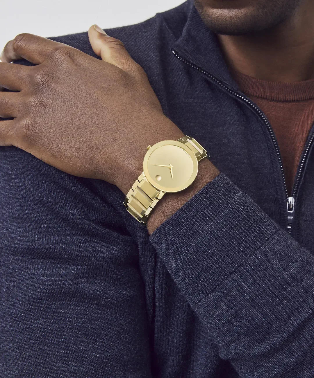 Movado's Sapphire with Gold-tone Museum Dial