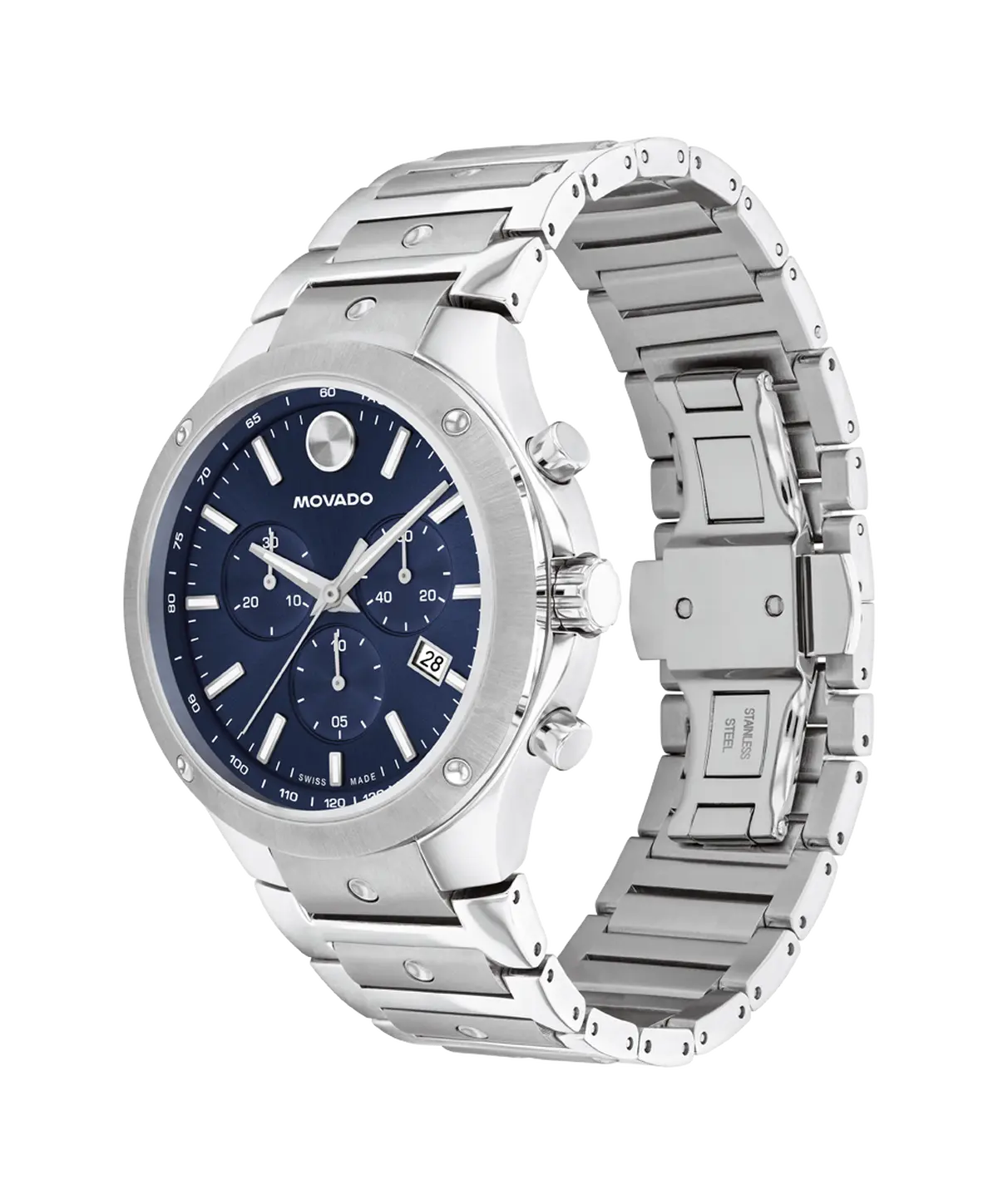 Movado's SE with Blue Chronograph Dial