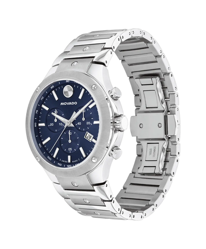 Movado's SE with Blue Chronograph Dial