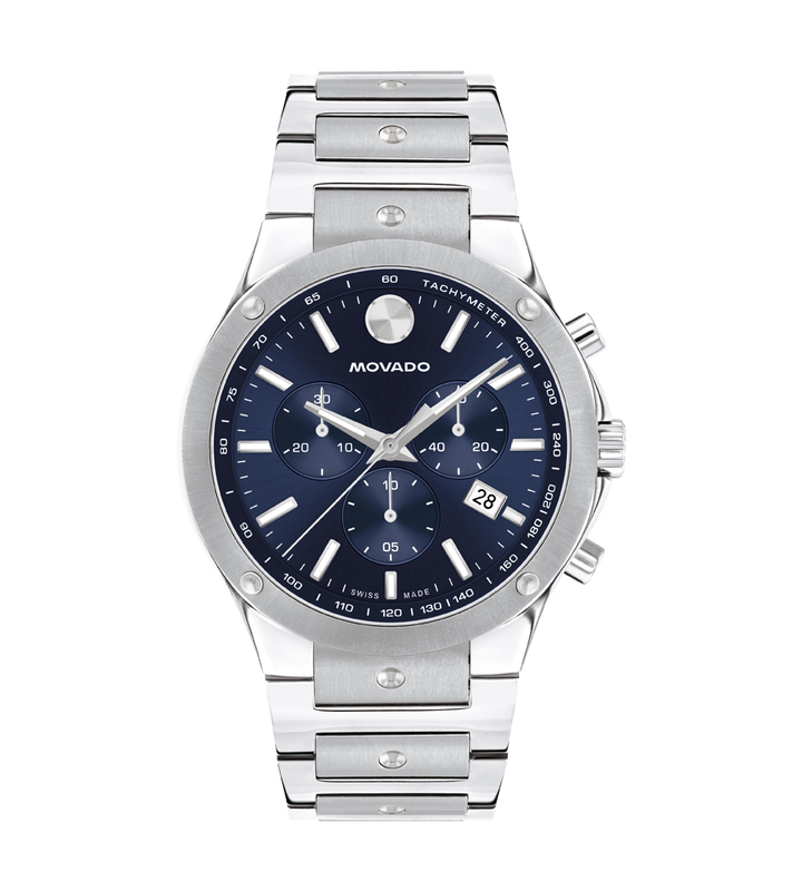 Movado's SE with Blue Chronograph Dial