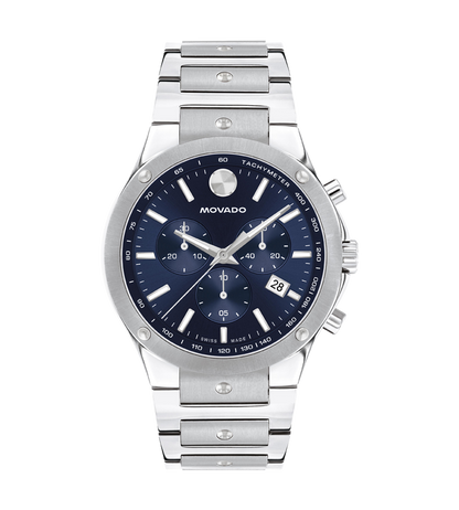Movado's SE with Blue Chronograph Dial