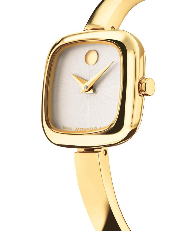 Movado's Museum Bangle with Champagne Museum Dial