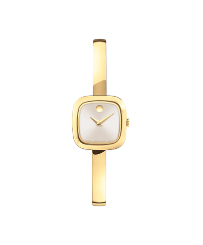 Movado's Museum Bangle with Champagne Museum Dial
