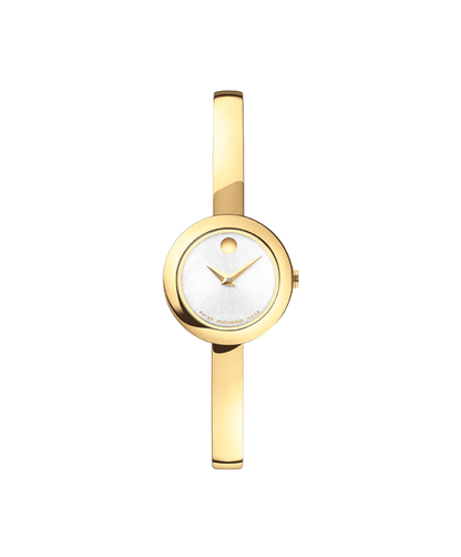 Movado's Museum Bangle with Silver-white Museum Dial