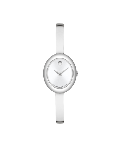 Movado's Classic Bangle with Silver-white Museum Dial