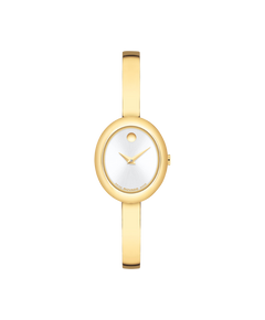Movado's Classic Bangle with Silver-white Museum Dial