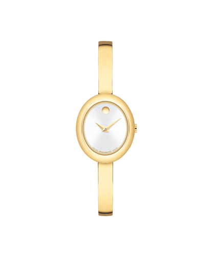 Movado's Classic Bangle with Silver-white Museum Dial