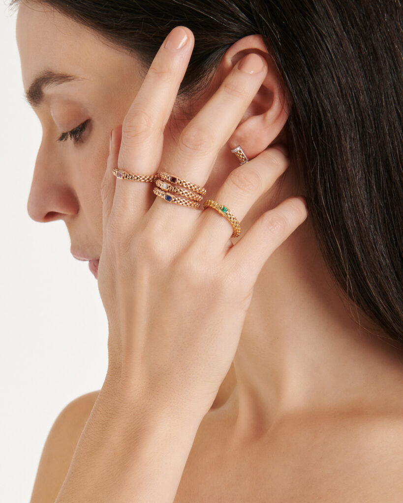 Fope's 18K Rose Gold Souls Diamond Ring