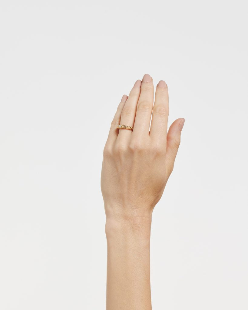 Fope's 18K Yellow Gold Souls Diamond Ring