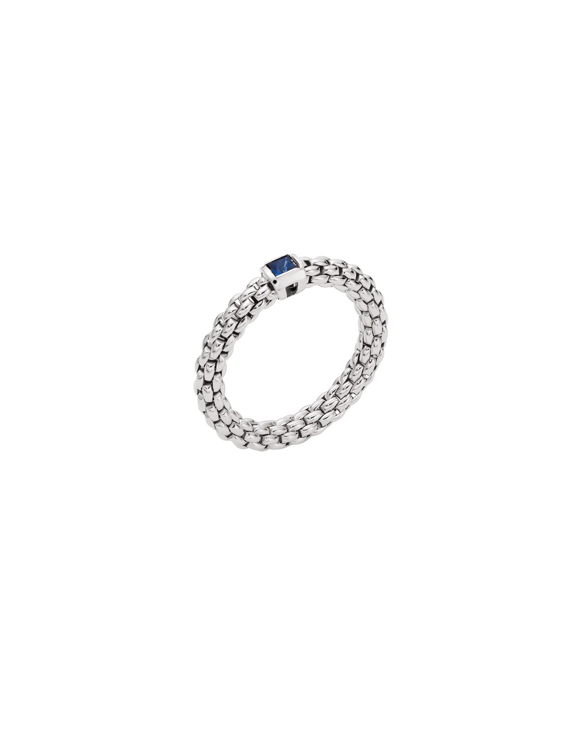 Fope's 18K White Gold Souls Flex'it Sapphire Ring