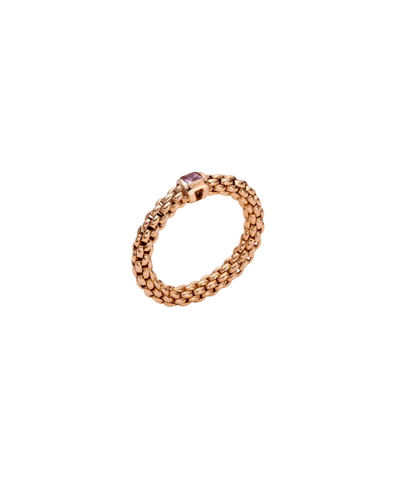 Fope's 18K Rose Gold Souls Flex'it Pink Sapphire Ring