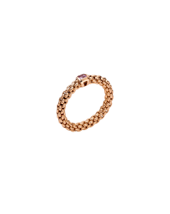 Fope's 18K Rose Gold Souls Flex'it Pink Sapphire Ring