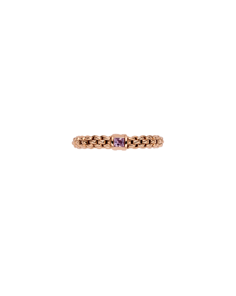 Fope's 18K Rose Gold Souls Flex'it Pink Sapphire Ring
