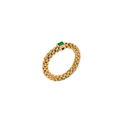 Fope's 18K Yellow Gold Souls Flex'it Emerald Ring