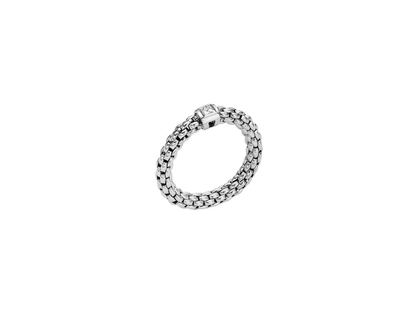 Fope's 18K White Gold Souls Flex'it Diamond Ring