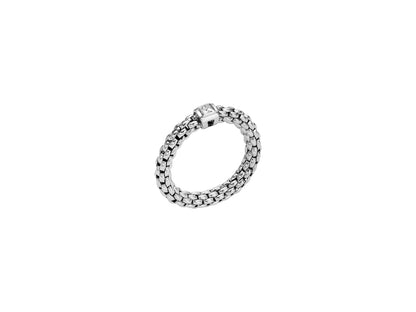 Fope's 18K White Gold Souls Flex'it Diamond Ring