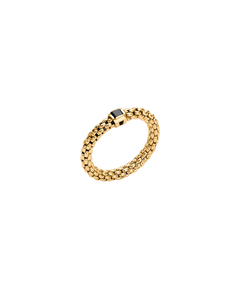 Fope's 18K Yellow Gold Souls Black Diamond Ring