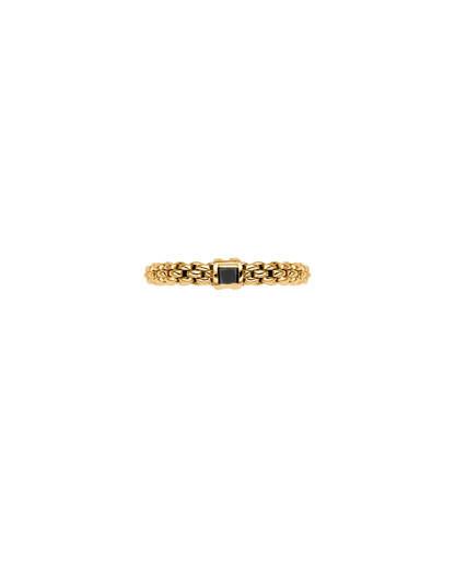 Fope's 18K Yellow Gold Souls Black Diamond Ring