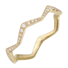 Jai's 14K Yellow Gold Diamond Crown Ring