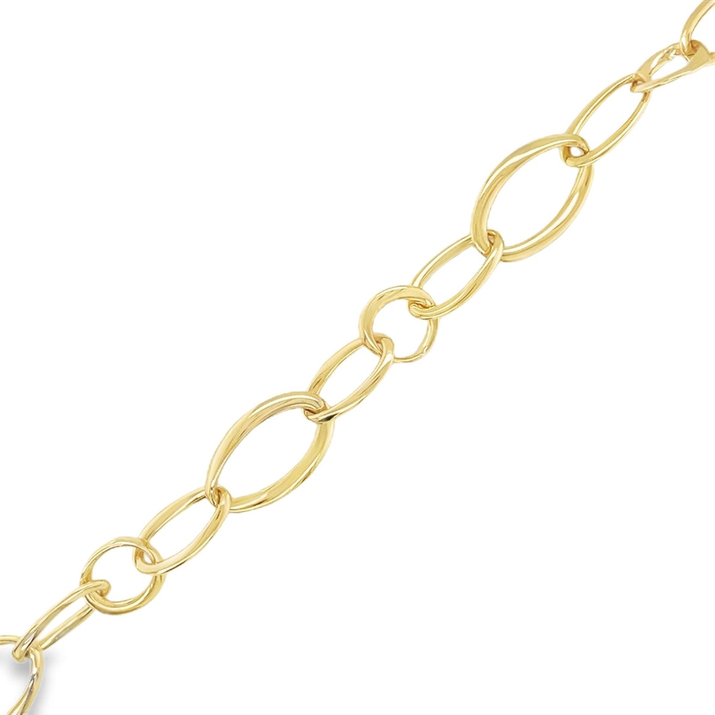 Jai's 18K Yellow Gold Oval Link Chain Bracelet