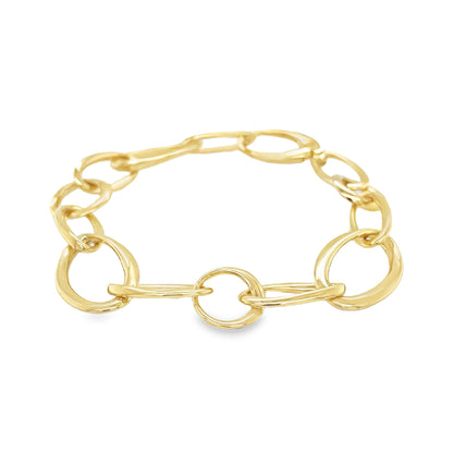Jai's 18K Yellow Gold Oval Link Chain Bracelet