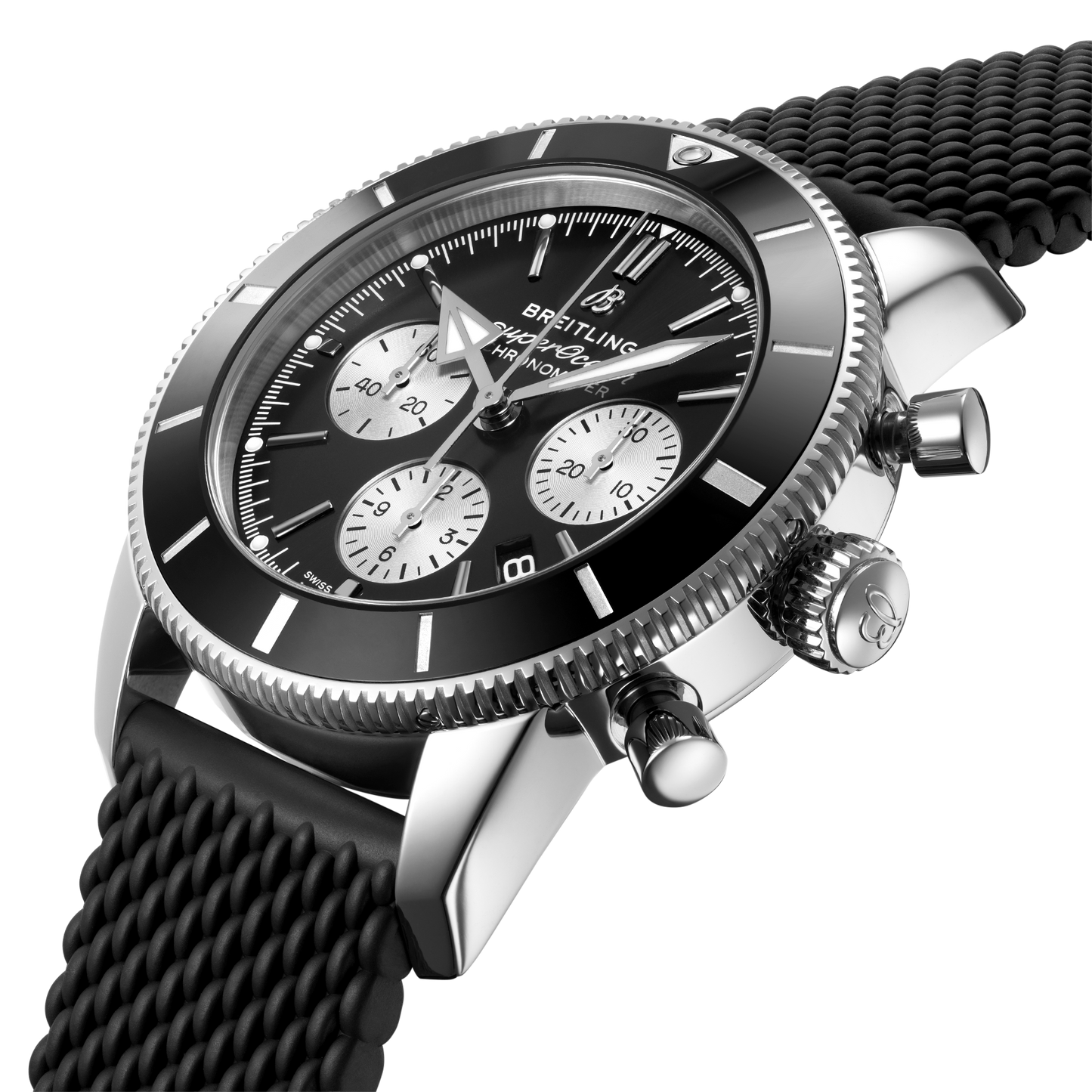 Breitling's Superocean Heritage B01 Chronograph 44 with Black Dial