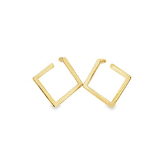 Jai's 18K Yellow Gold Square Studs