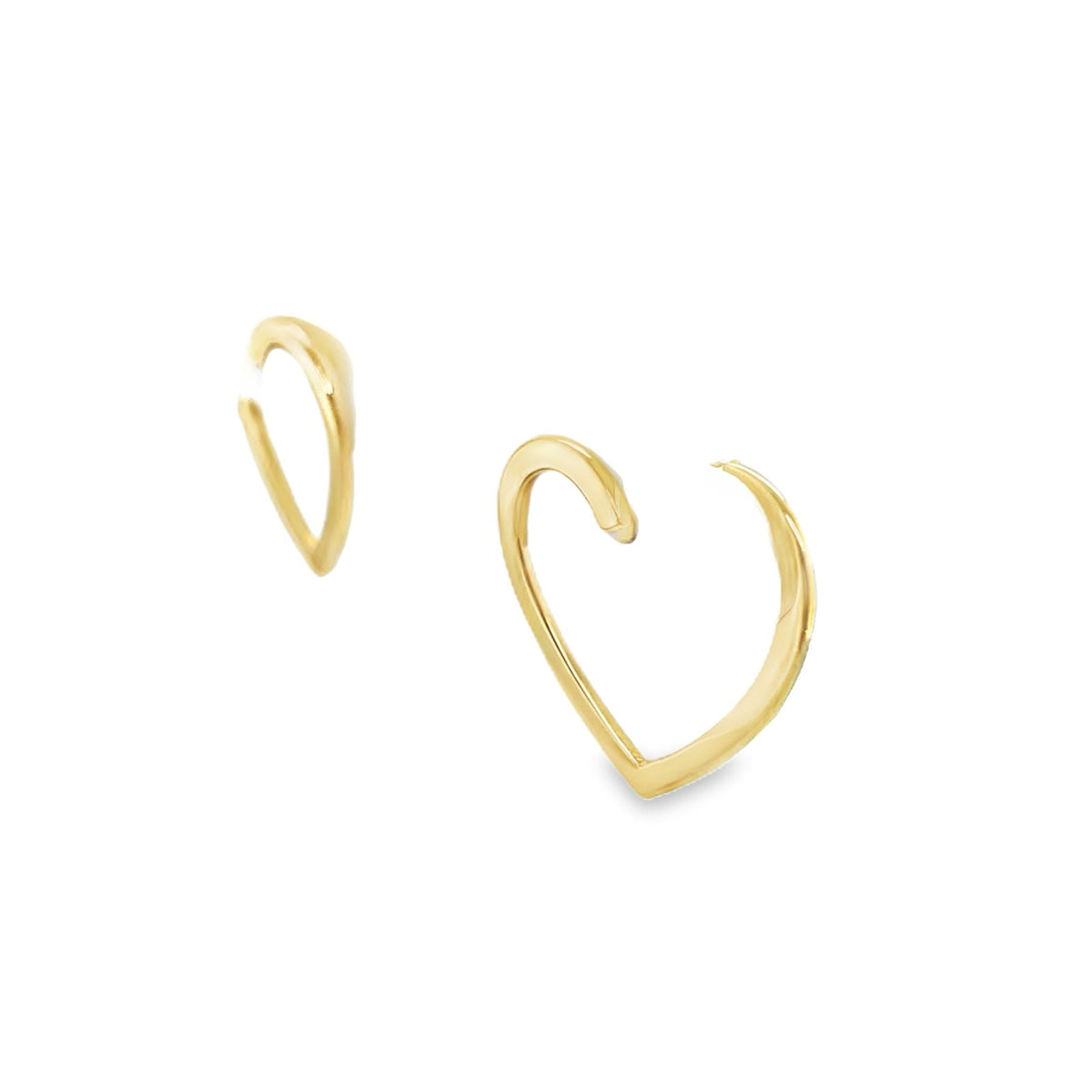 Jai's 18K Yellow Gold Heart Studs
