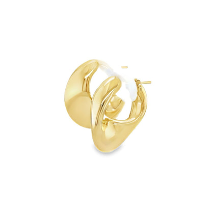 Jai's 18K Yellow Gold Twisted Hoops