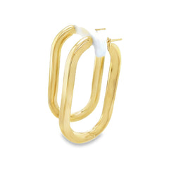 Jai's 18K Yellow Gold Large Paperclip Hoops